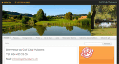 Desktop Screenshot of golfvuissens.ch